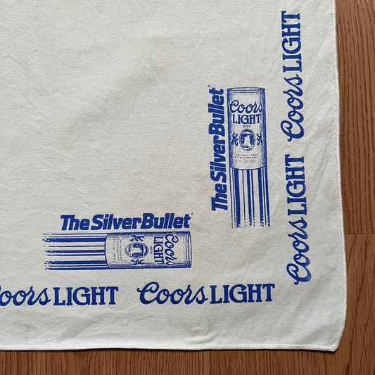 Vintage Coors Light The Silver Bullet Handkerchief