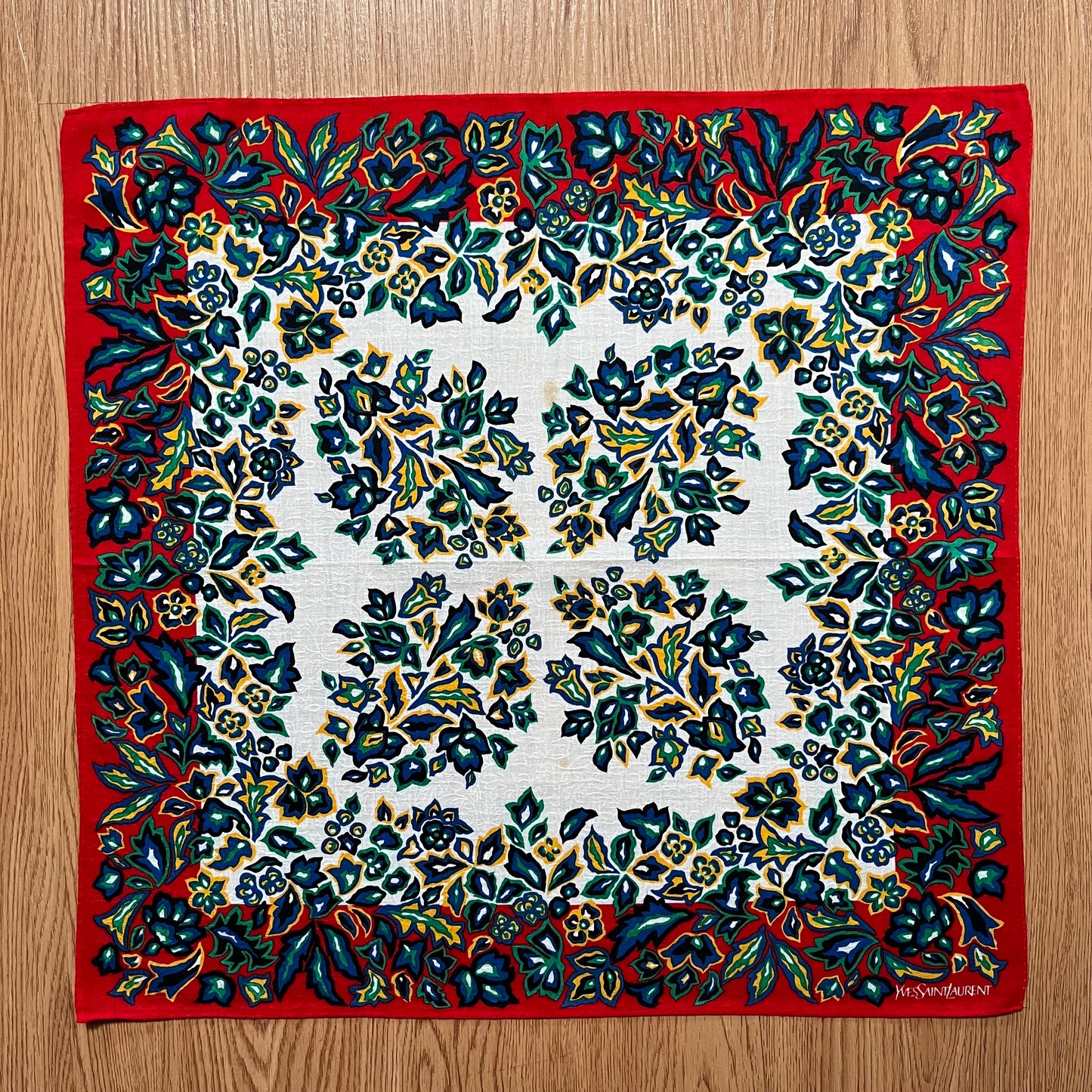 Vintage Yves Saint Laurent Handkerchief