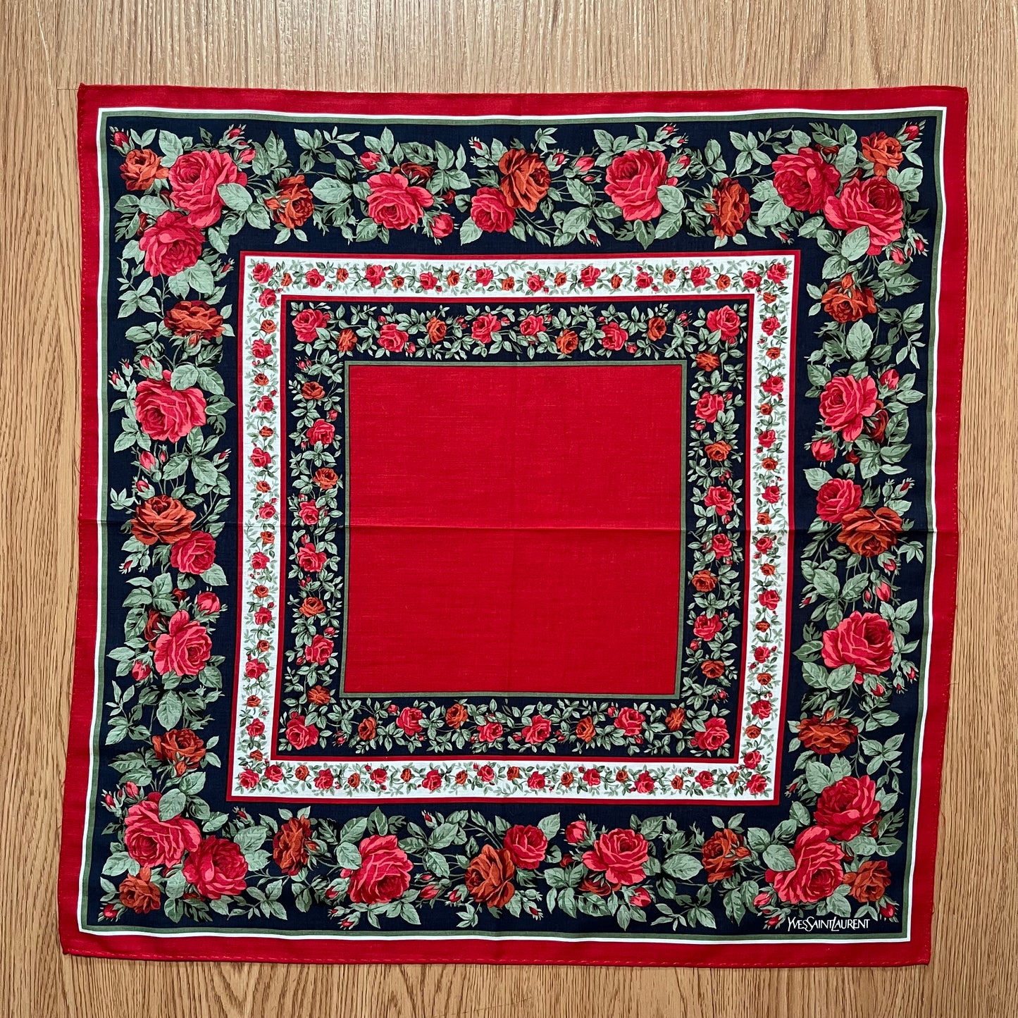 Vintage Yves Saint Laurent Handkerchief