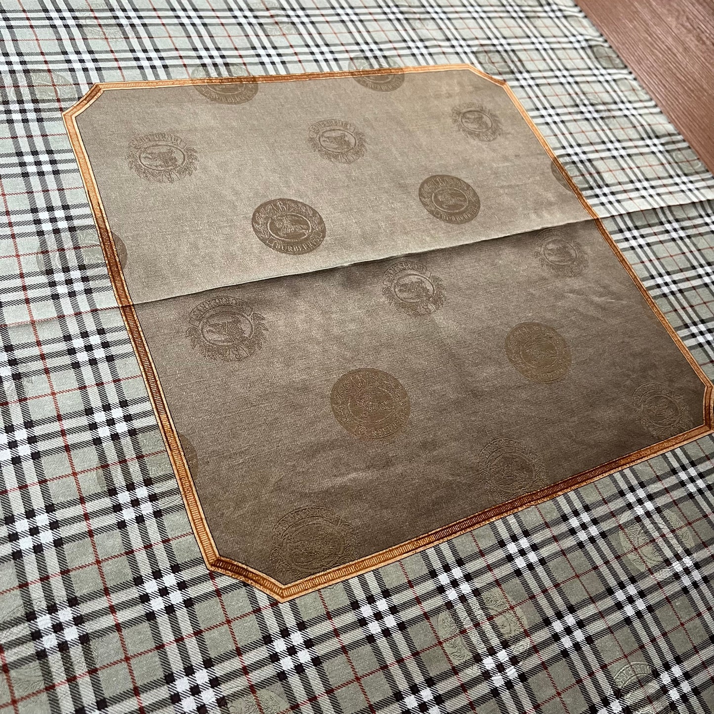 Vintage Burberry Silk Handkerchief