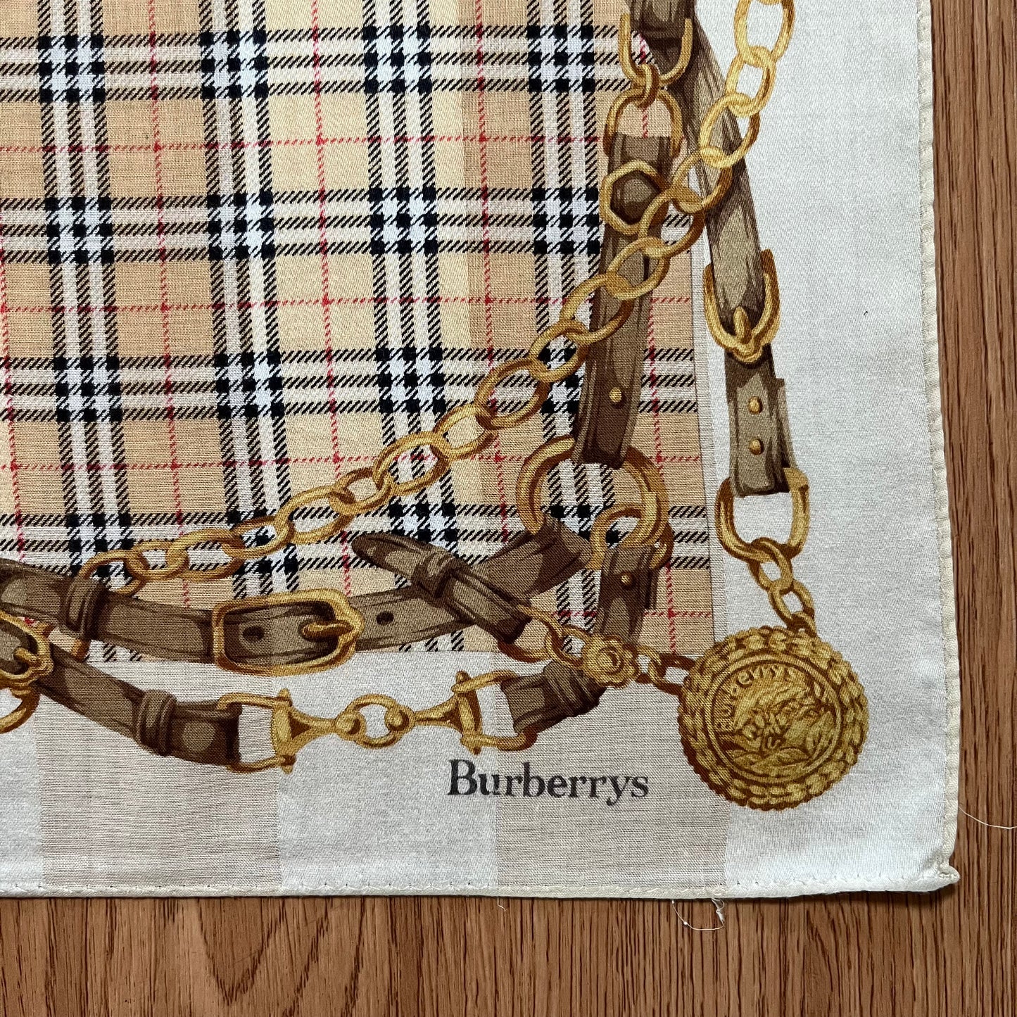 Vintage Burberry Silk Handkerchief