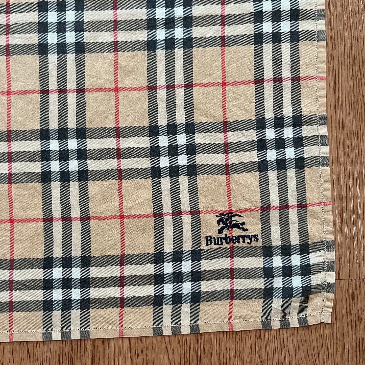 Vintage Burberry Check Handkerchief