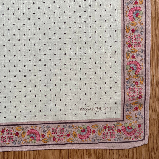 Vintage Yves Saint Laurent Handkerchief