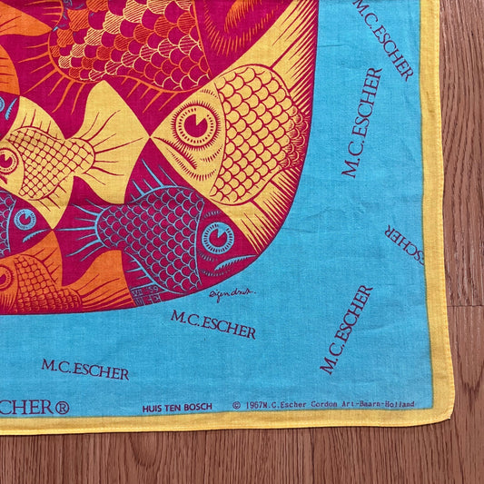 Vintage M.C. Escher illusions Art Handkerchief