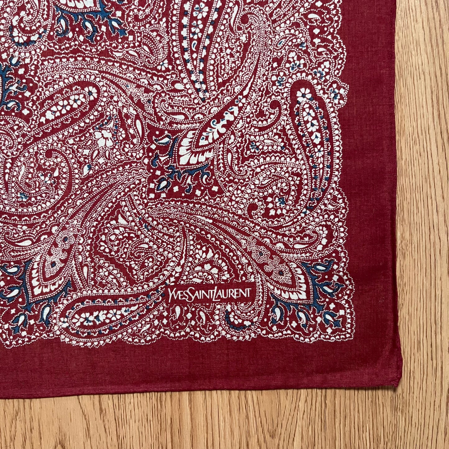 Vintage Yves Saint Laurent Handkerchief