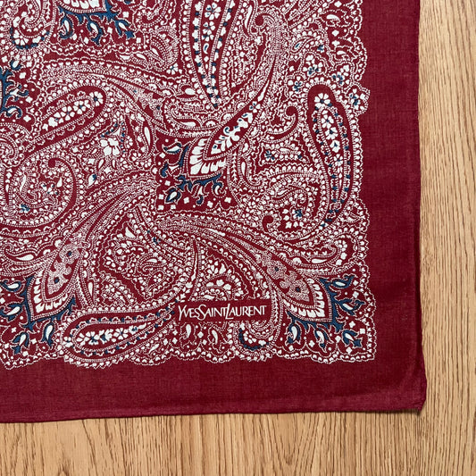 Vintage Yves Saint Laurent Handkerchief