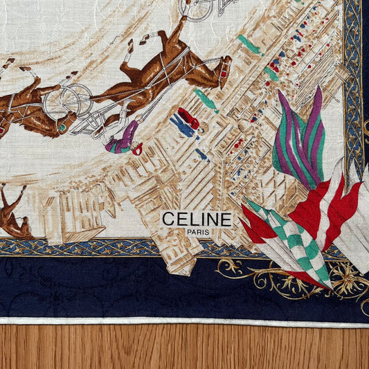 Vintage Celine Paris Handkerchief