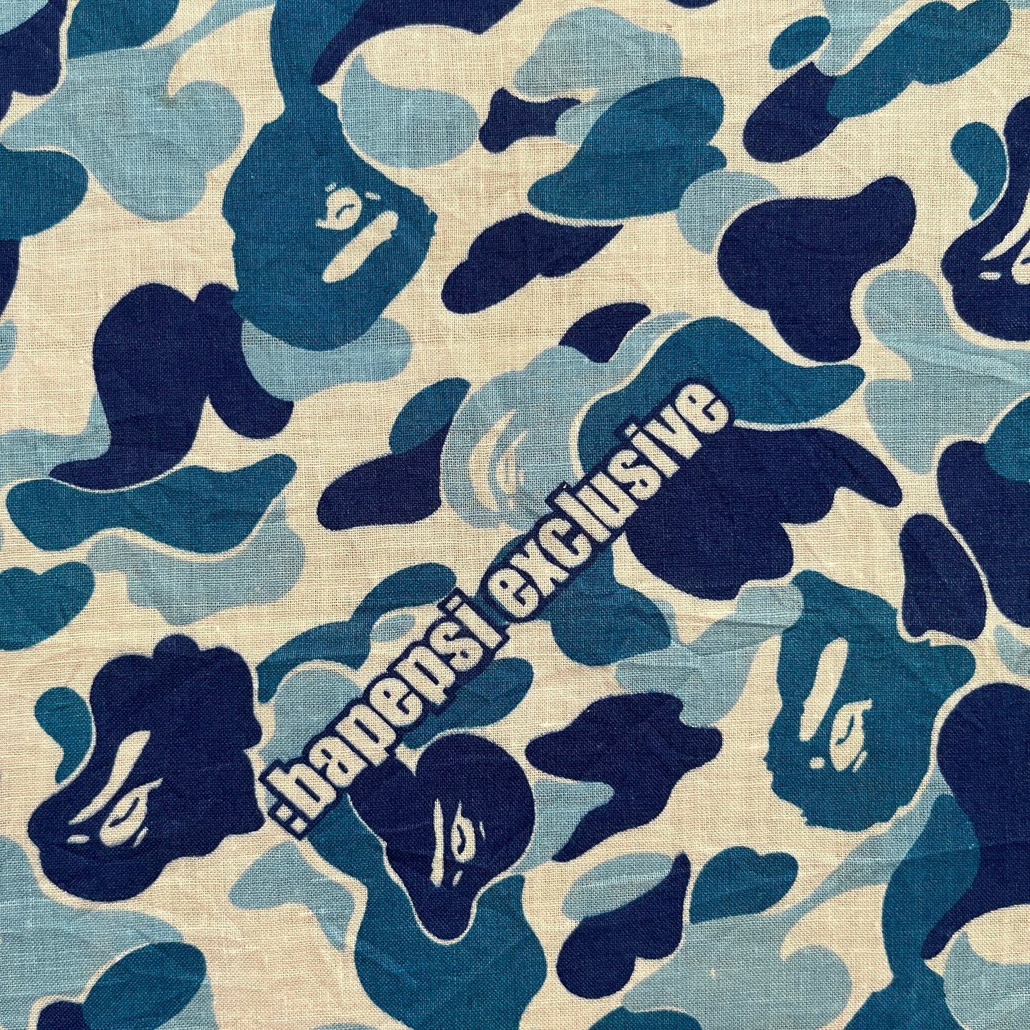 A Bathing Ape x Pepsi Blue Camo Handkerchief