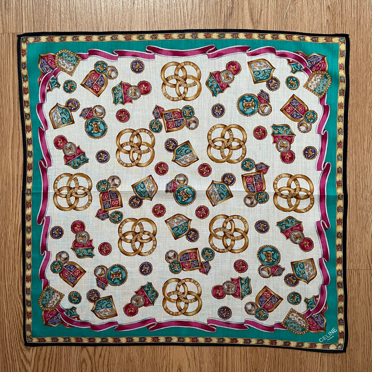 Vintage Celine Paris Handkerchief