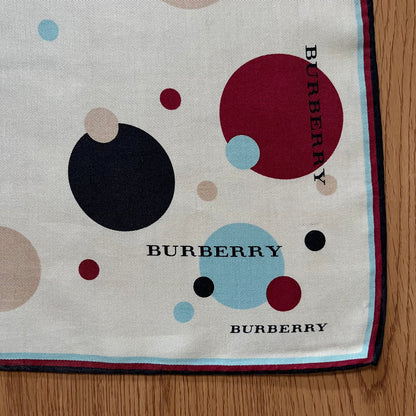 Vintage Burberry Silk Handkerchief