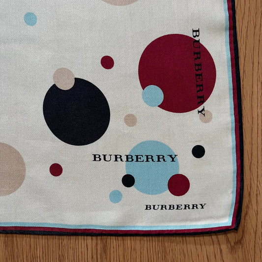 Vintage Burberry Silk Handkerchief