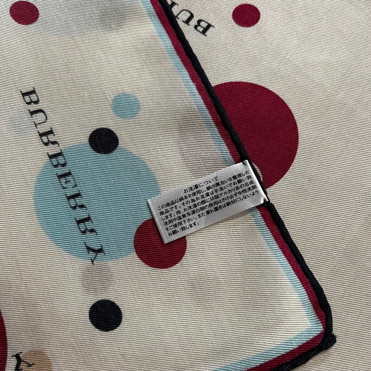 Vintage Burberry Silk Handkerchief