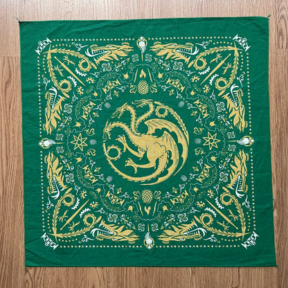 2024 Game of Thrones bandana green House of dragons Handkerchief