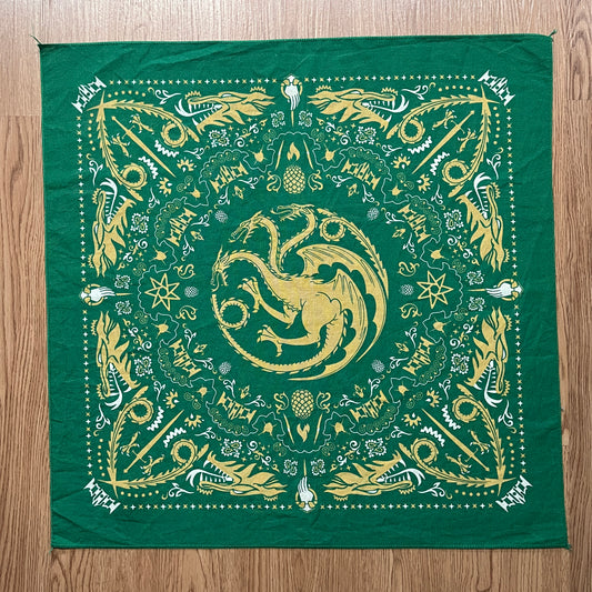 2024 Game of Thrones bandana green House of dragons Handkerchief