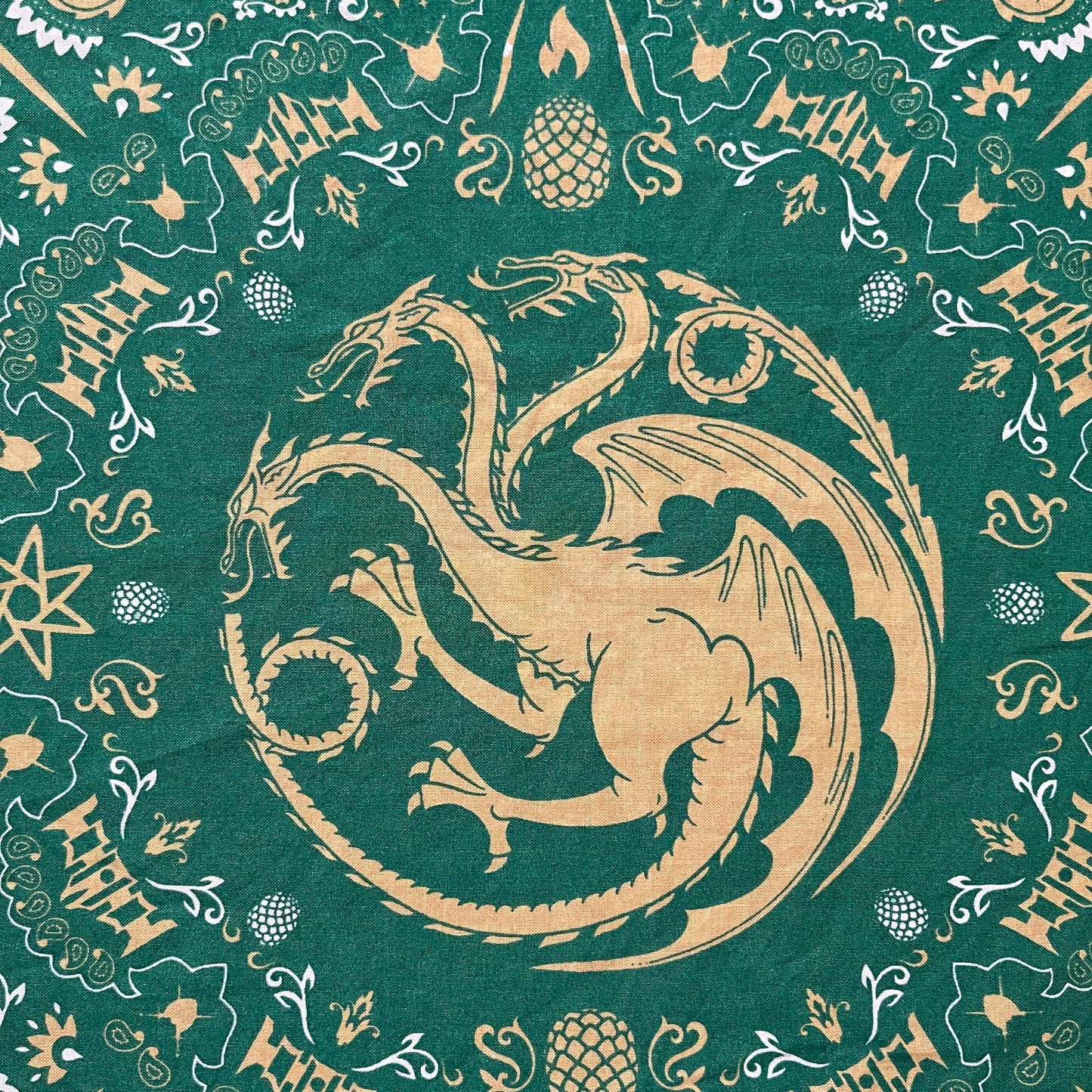 2024 Game of Thrones bandana green House of dragons Handkerchief