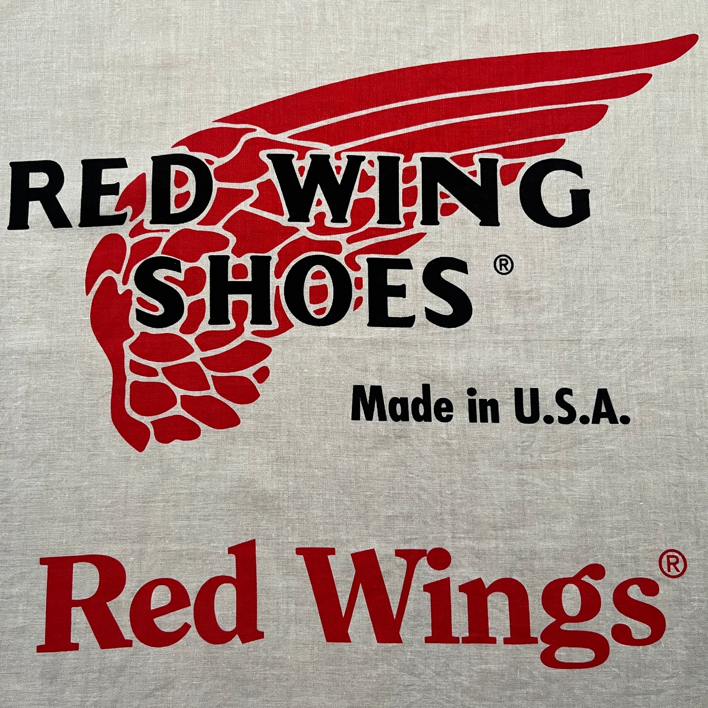 Red Wing Shoes Bandana Made in USA Handkerchief