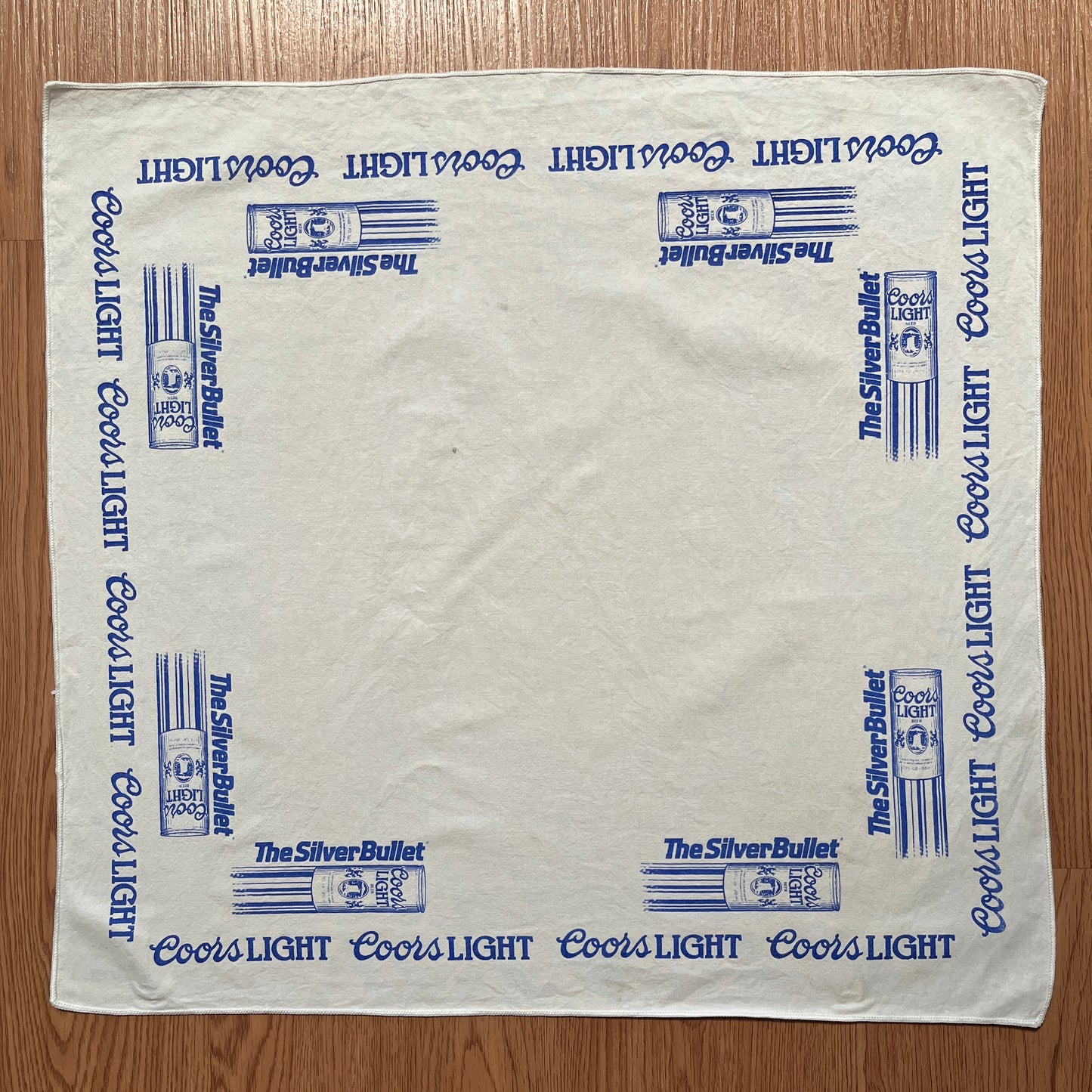 Vintage Coors Light The Silver Bullet Handkerchief