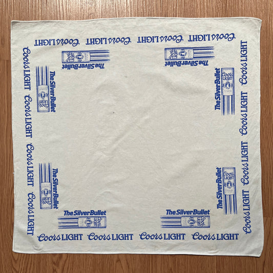 Vintage Coors Light The Silver Bullet Handkerchief