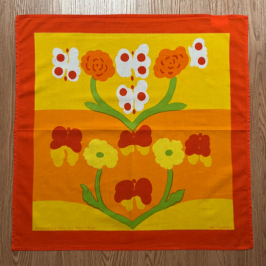 Marimekko Ibir Maija Isola 2005 Floral Handkerchief