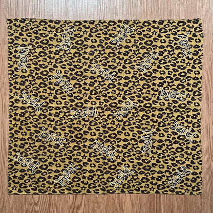 Vintage X-Girl Leopard Print Logo Handkerchief