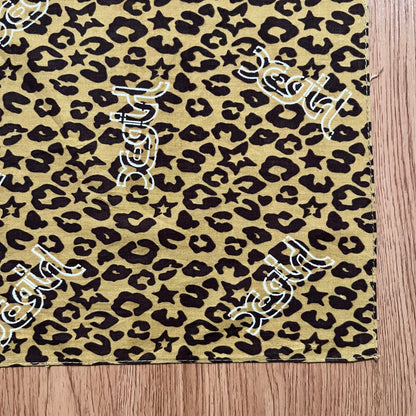 Vintage X-Girl Leopard Print Logo Handkerchief