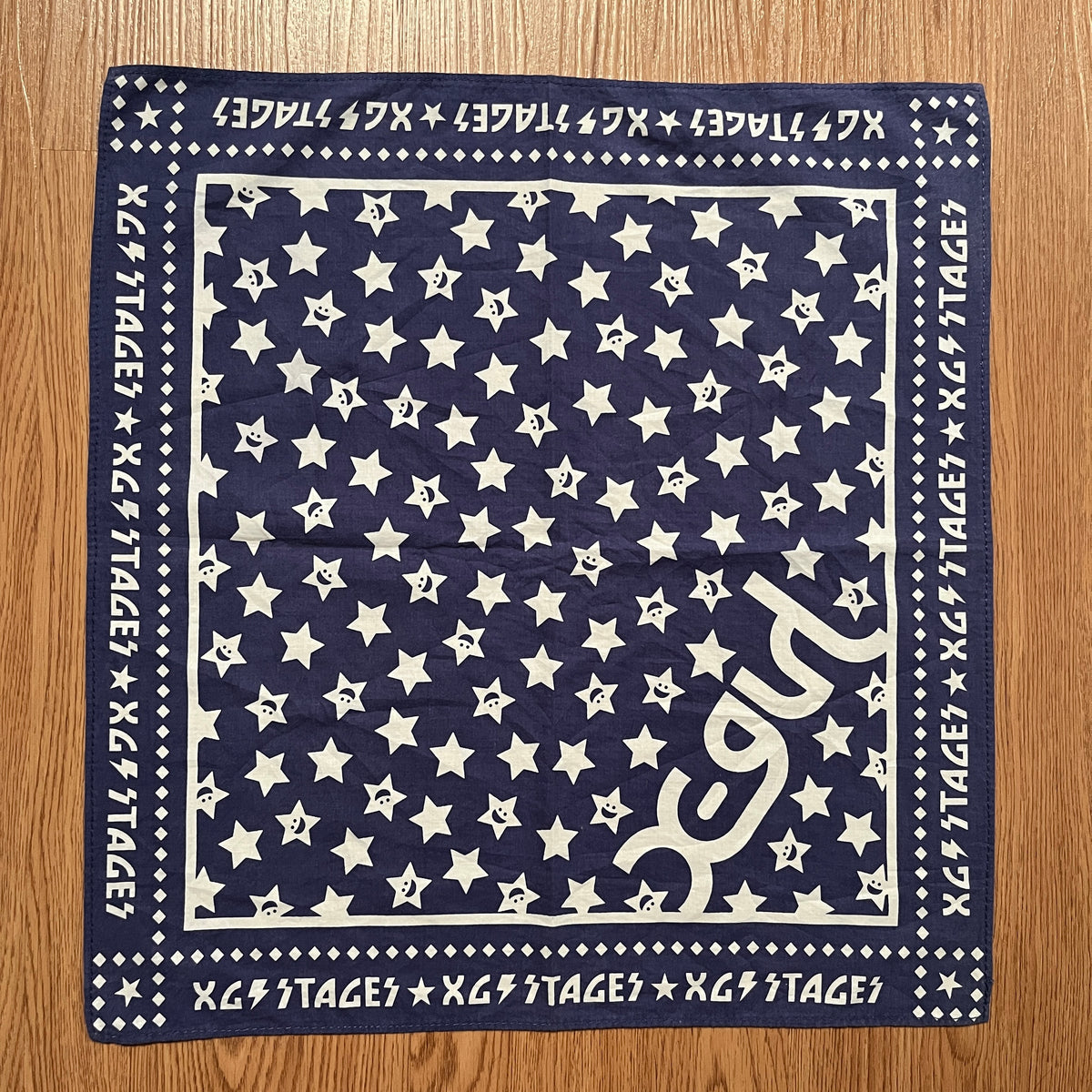 Vintage X-Girl XG Stages Star Handkerchief