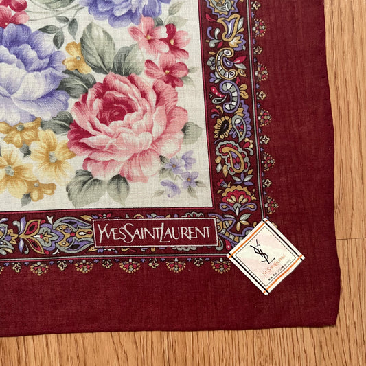 Vintage Yves Saint Laurent Handkerchief