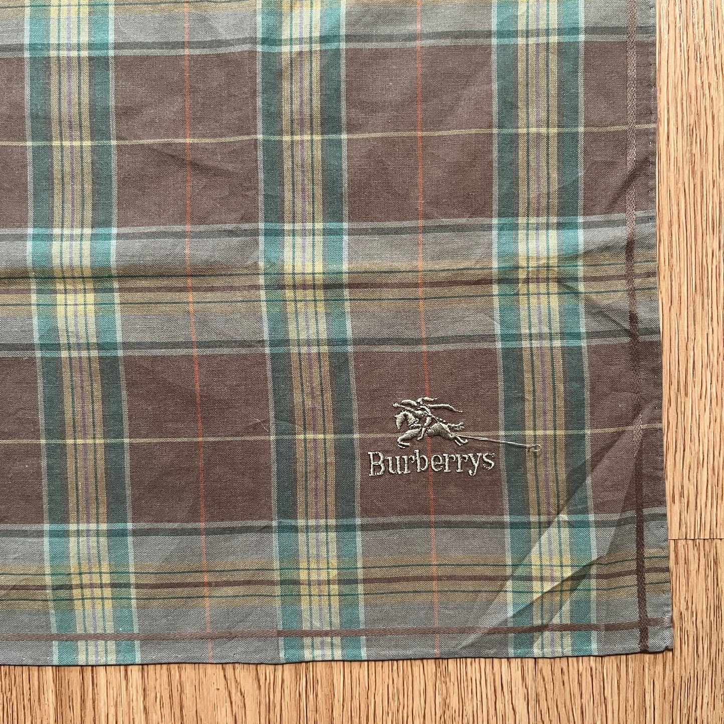 Vintage Burberry Check Handkerchief