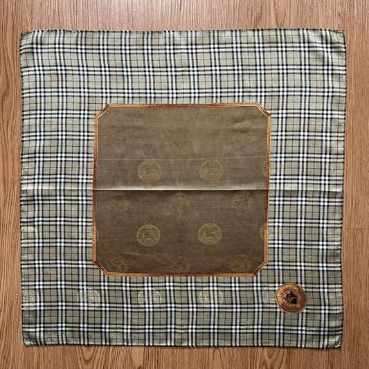 Vintage Burberry Silk Handkerchief