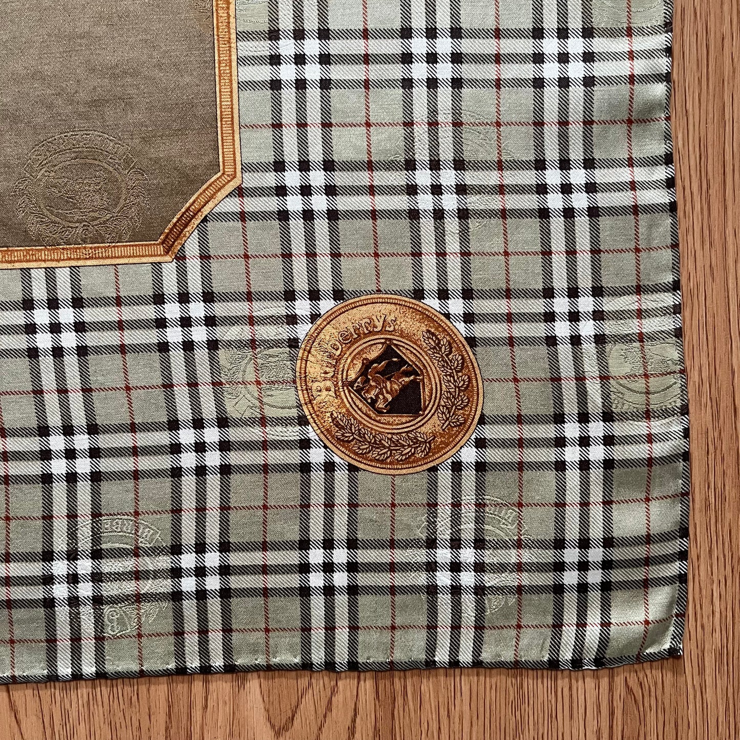 Vintage Burberry Silk Handkerchief