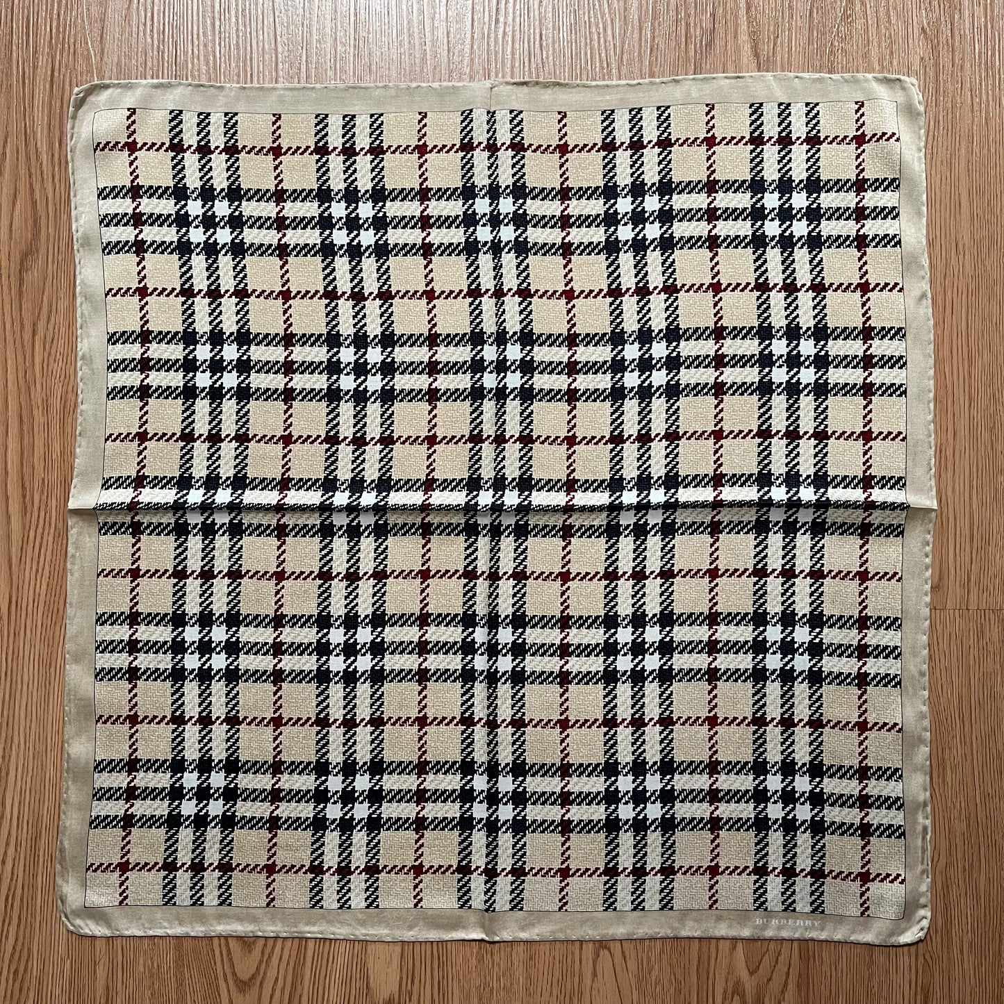 Vintage Burberry Silk Handkerchief