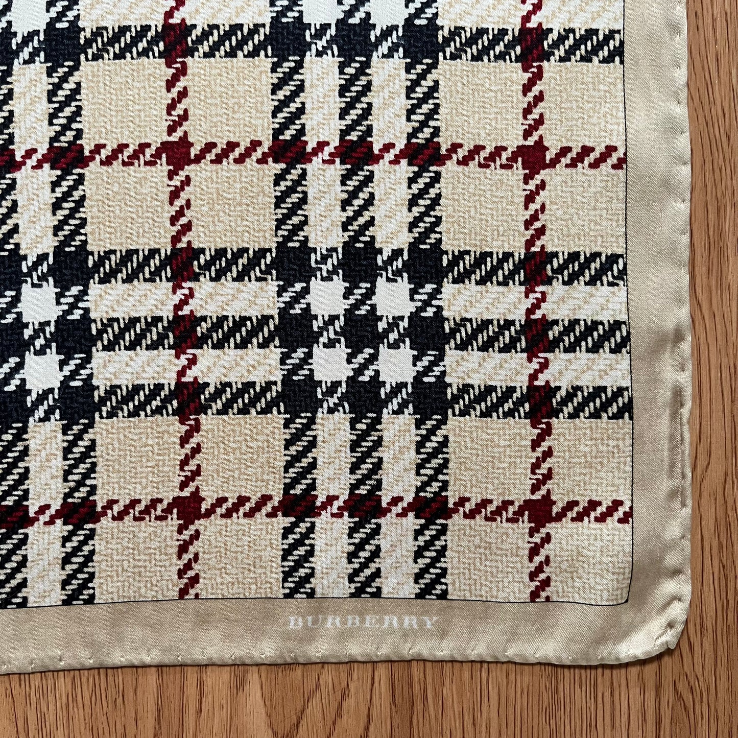 Vintage Burberry Silk Handkerchief