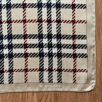 Vintage Burberry Silk Handkerchief