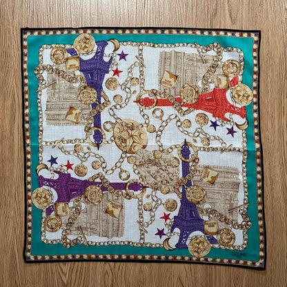 Vintage Celine Paris Handkerchief