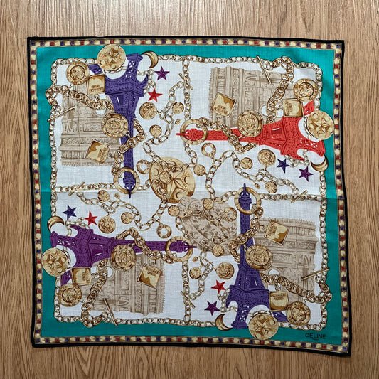 Vintage Celine Paris Handkerchief