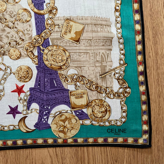 Vintage Celine Paris Handkerchief