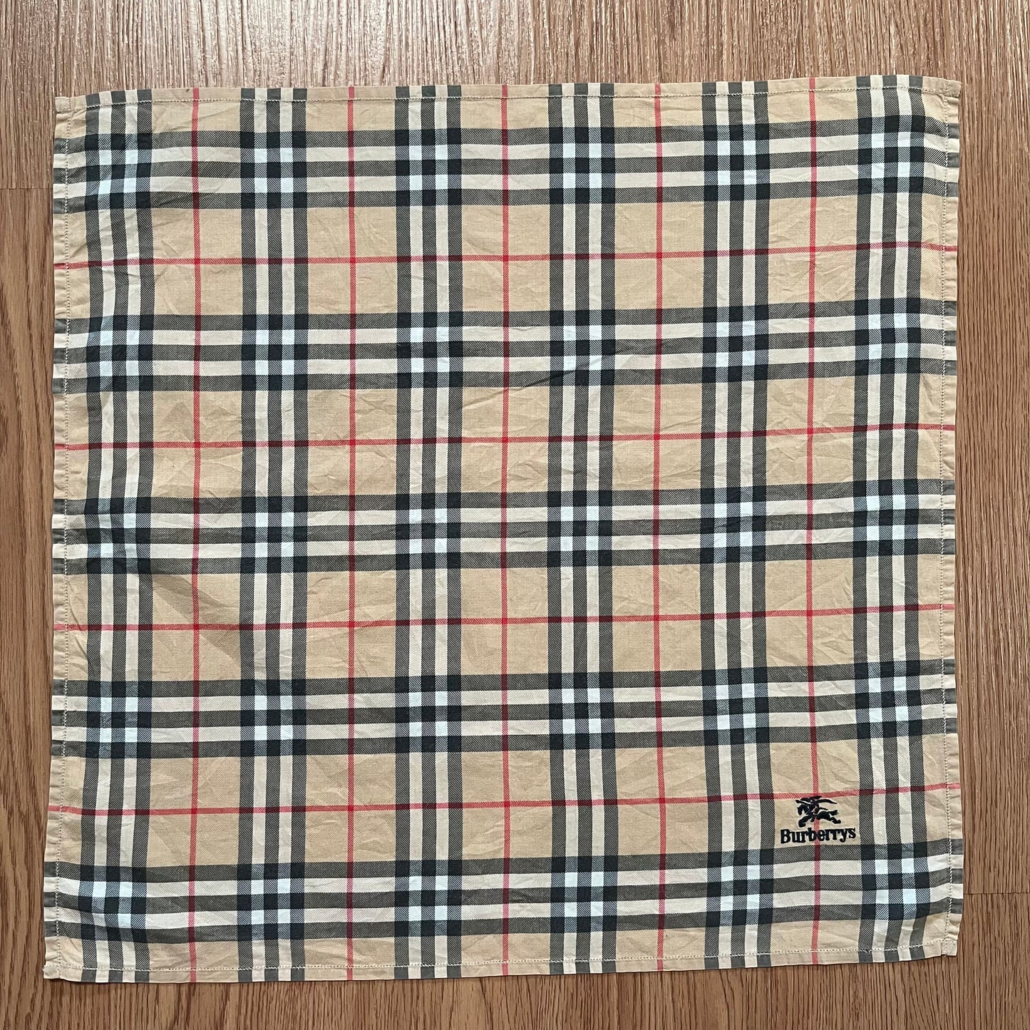 Vintage Burberry Check Handkerchief