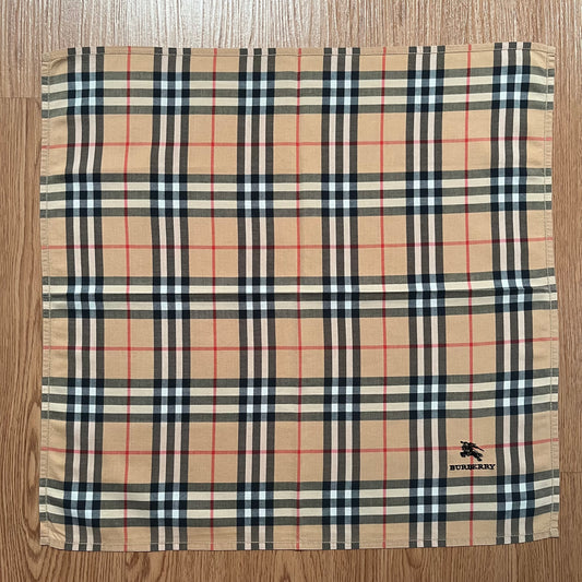 Vintage Burberry Check Handkerchief