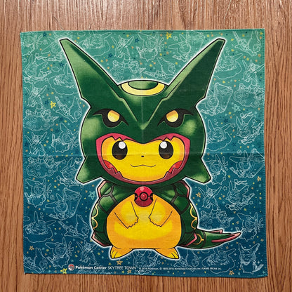 Pokemon Center Skytree Town Rayquaza Poncho Pikachu Handkerchief