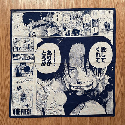 One piece crying Ace handkerchief