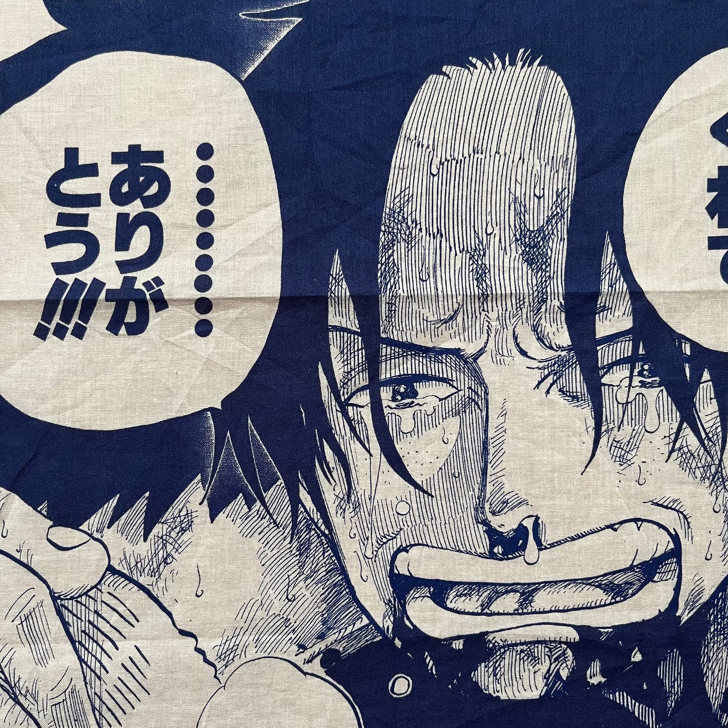 One piece crying Ace handkerchief