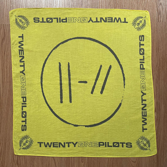Twenty One Pilots Yellow Bandana Handkerchief