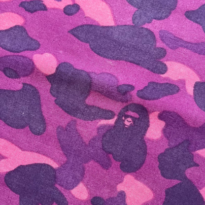 A Bathing Ape Purple Camo Handkerchief