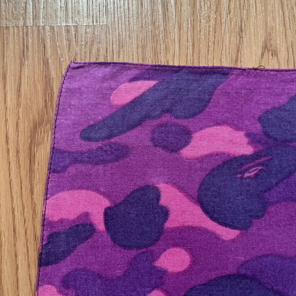 A Bathing Ape Purple Camo Handkerchief