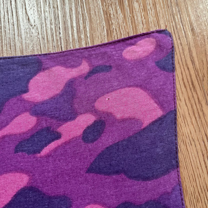 A Bathing Ape Purple Camo Handkerchief