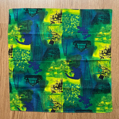 Vintage Batman Godzilla Mickey Mouse Rare Pop Culture Handkerchief