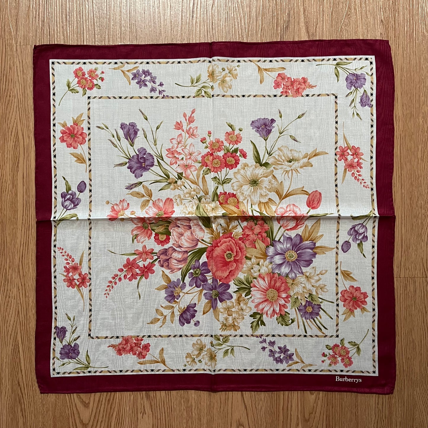 Vintage Burberry Handkerchief