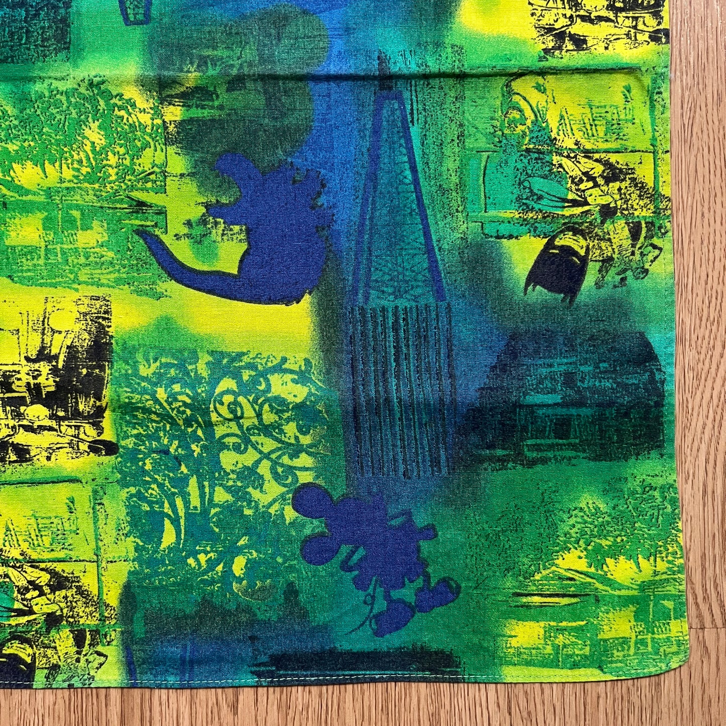 Vintage Batman Godzilla Mickey Mouse Rare Pop Culture Handkerchief