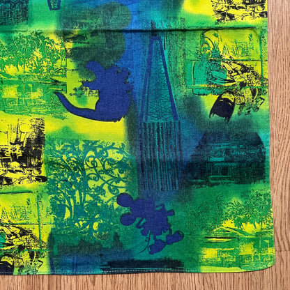Vintage Batman Godzilla Mickey Mouse Rare Pop Culture Handkerchief