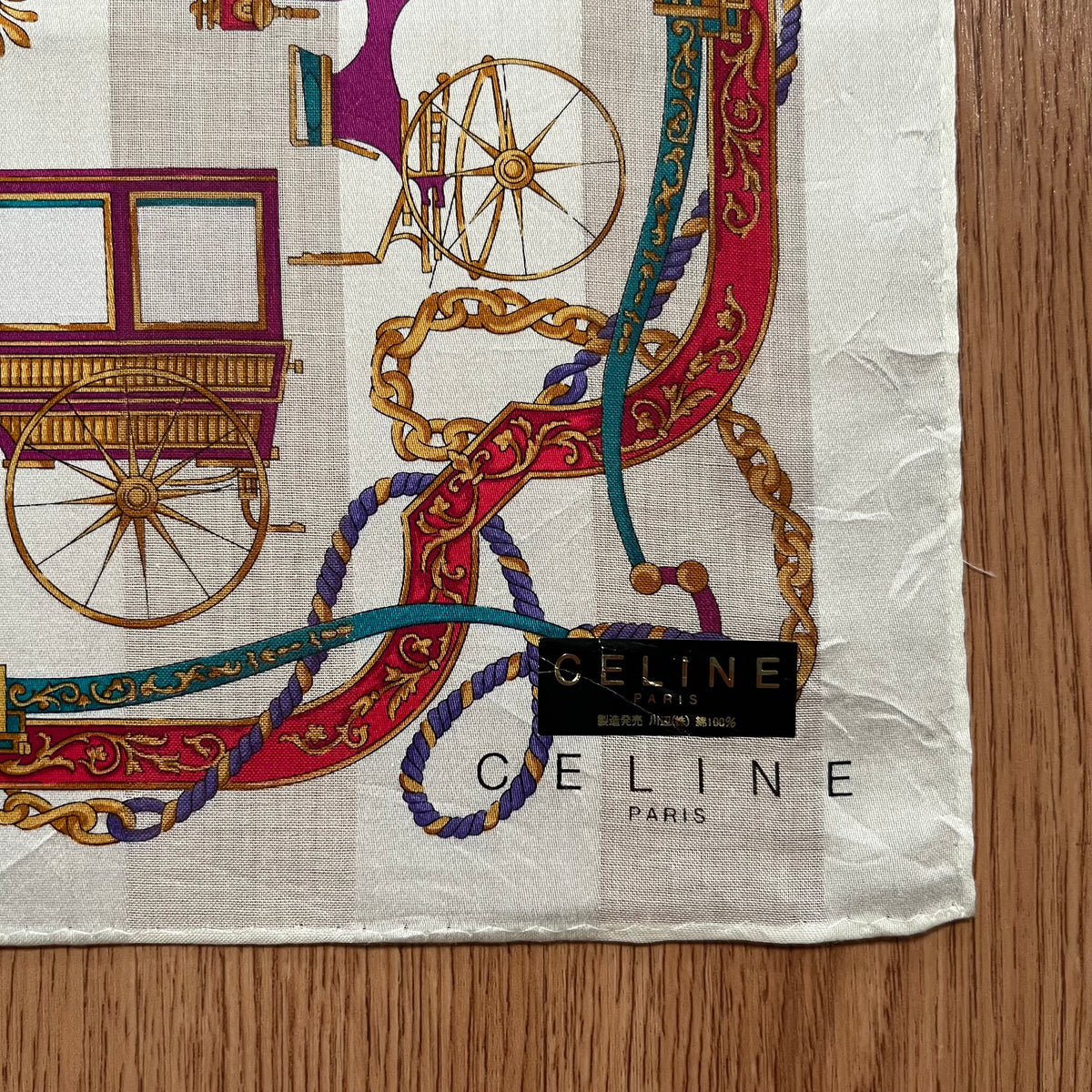 Vintage Celine Paris Handkerchief
